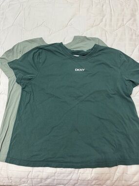 DKNY Sport women’s Short-Sleeve Tee one in Dark green and one in Sage